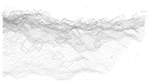 Background consisting of dots and lines Stock Illustration