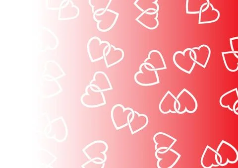 Background consisting of two woven hearts Stock Illustration
