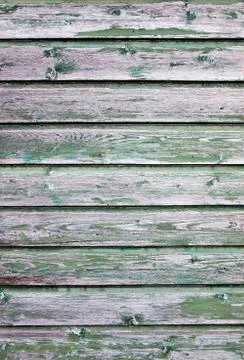 Background consisting of weathered green grey boards Stock Photos