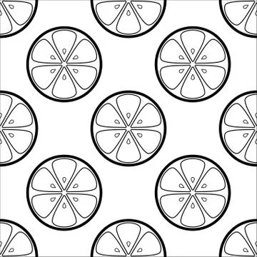 Background, contours lemons Stock Illustration