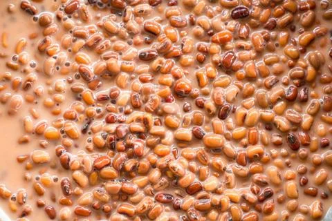 Background of cooked red beans Stock Photos