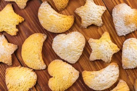 Background of cookies Stock-Fotos