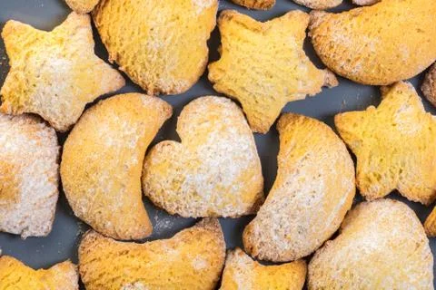 Background of cookies Stock Photos
