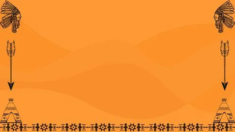 Background copy space area for American Indian Heritage Day Stock Illustration