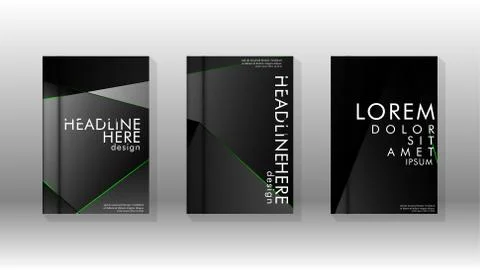 Background cover design luxurious polygon patterns.green triangle line 스톡 일러스트