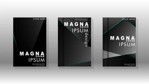 The background of the cover design pattern. blue triangle line. Vector front  Stock Illustration