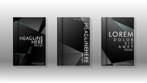 The background of the cover design pattern. blue triangle line. Vector front  스톡 일러스트