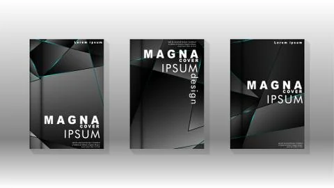 The background of the cover design pattern. blue triangle line. Vector front  Illustrazione stock