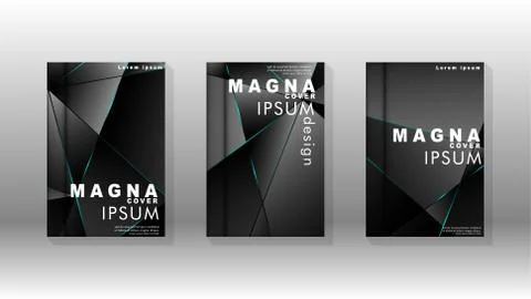 The background of the cover design pattern. blue triangle line. Vector front  Stock Illustration