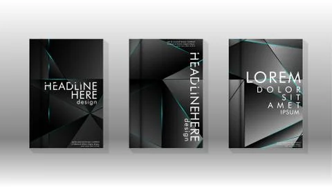 The background of the cover design pattern. blue triangle line. Vector front  스톡 일러스트