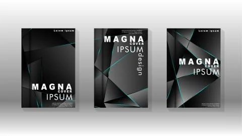 The background of the cover design pattern. blue triangle line. Vector front  Stock Illustration