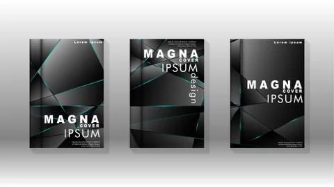 The background of the cover design pattern. blue triangle line. Vector front  스톡 일러스트