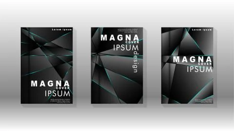 The background of the cover design pattern. blue triangle line. Vector front  Stock Illustration