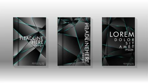 The background of the cover design pattern. blue triangle line. Vector front  스톡 일러스트