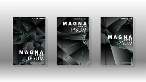 The background of the cover design pattern. blue triangle line. Vector front  스톡 일러스트