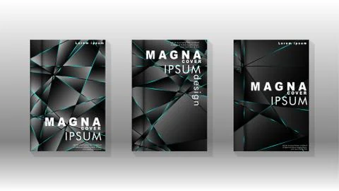 The background of the cover design pattern. blue triangle line. Vector front  Stockillustratie