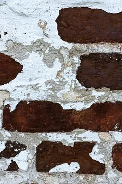 Background of crack brick wall texture Stock Photos