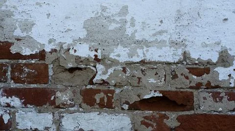 Background of crack brick wall texture Stock-Fotos
