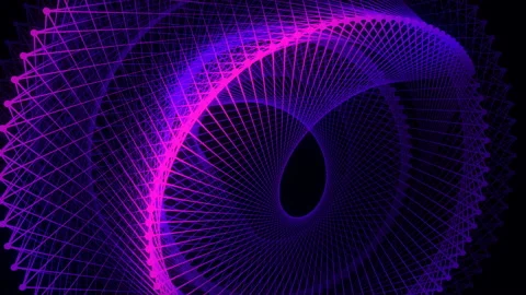 Background created by coils of wire. 3d rendering seamless loop animation 4K Stock Footage 231111019