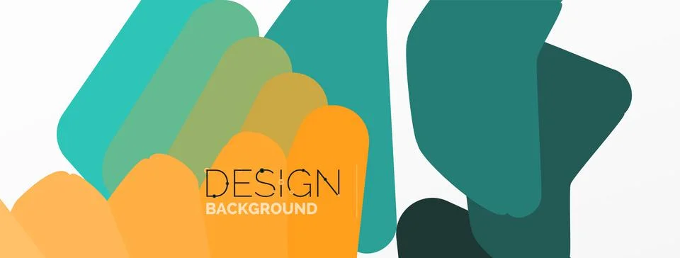 Background, creative geometric shapes composition with gradient effect Illustrazione stock