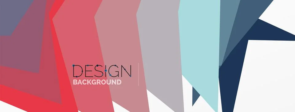 Background, creative geometric shapes composition with gradient effect Stock Illustration