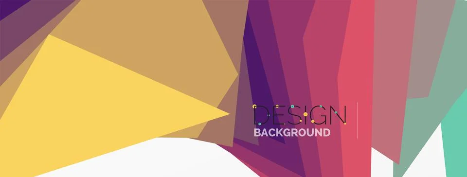 Background, creative geometric shapes composition with gradient effect Stock Illustration