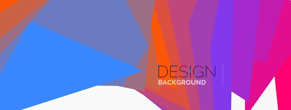 Background, creative geometric shapes composition with gradient effect Illustrazione stock