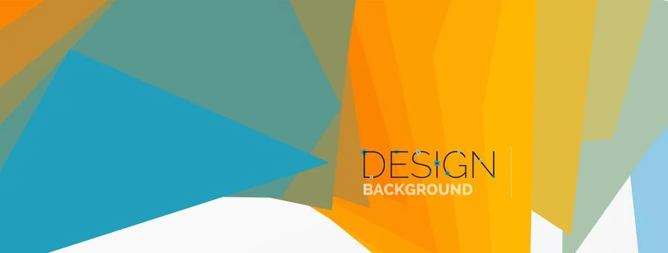 Background, creative geometric shapes composition with gradient effect Stock Illustration