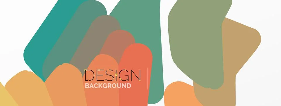 Background, creative geometric shapes composition with gradient effect Stock Illustration