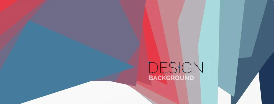 Background, creative geometric shapes composition with gradient effect Illustrazione stock