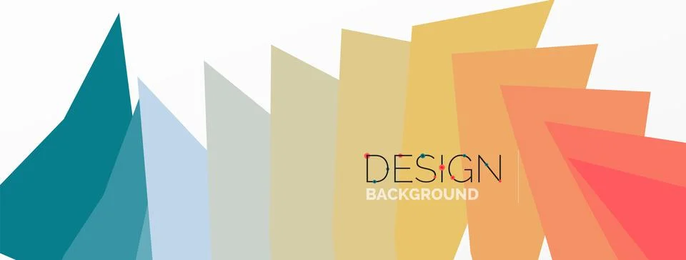 Background, creative geometric shapes composition with gradient effect Stock Illustration