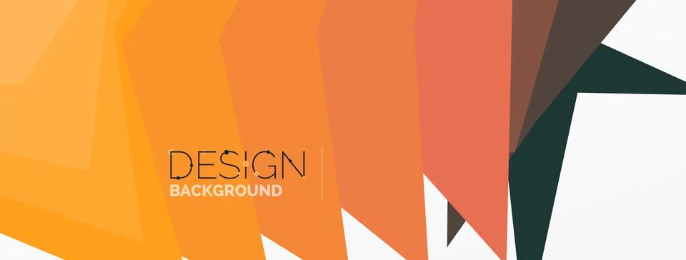 Background, creative geometric shapes composition with gradient effect Stock Illustration