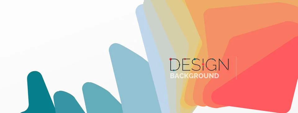 Background, creative geometric shapes composition with gradient effect 스톡 일러스트