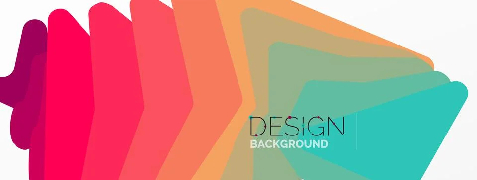 Background, creative geometric shapes composition with gradient effect Stock Illustration
