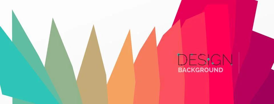 Background, creative geometric shapes composition with gradient effect Stock Illustration