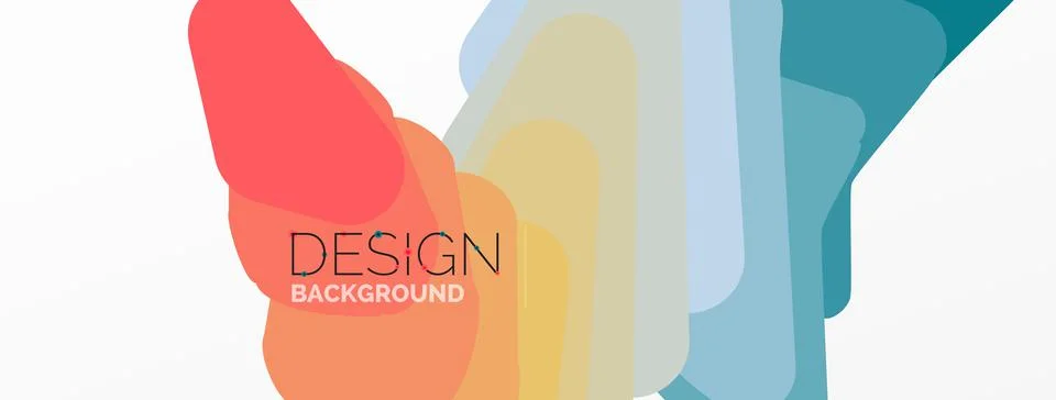 Background, creative geometric shapes composition with gradient effect Stock Illustration