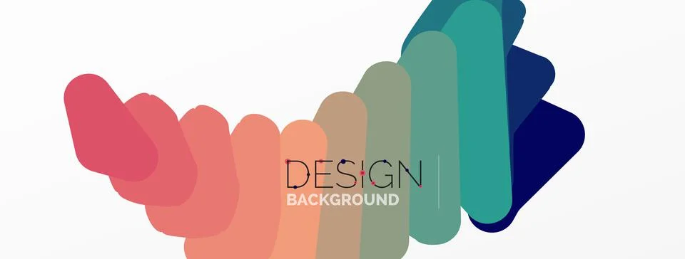 Background, creative geometric shapes composition with gradient effect Stock Illustration