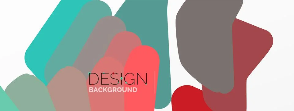 Background, creative geometric shapes composition with gradient effect Stock Illustration