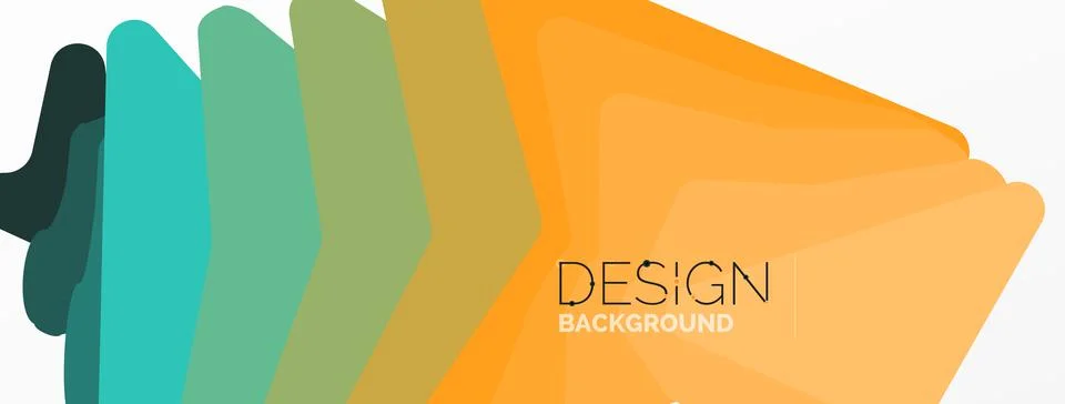 Background, creative geometric shapes composition with gradient effect Stock Illustration