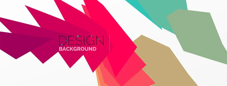 Background, creative geometric shapes composition with gradient effect Stock Illustration