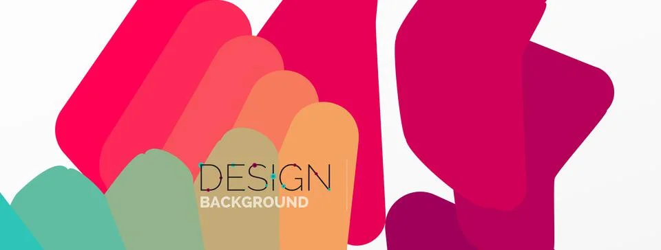 Background, creative geometric shapes composition with gradient effect Illustrazione stock