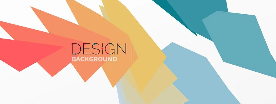 Background, creative geometric shapes composition with gradient effect Stock Illustration
