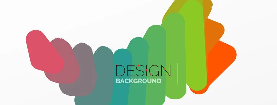 Background, creative geometric shapes composition with gradient effect Stock Illustration