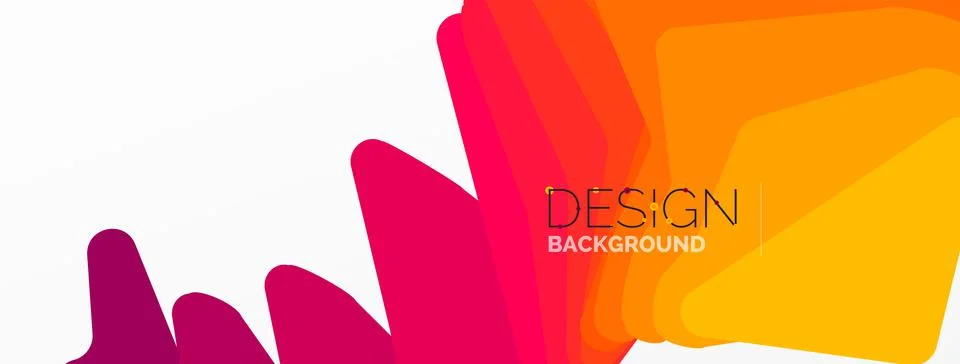 Background, creative geometric shapes composition with gradient effect Stock Illustration