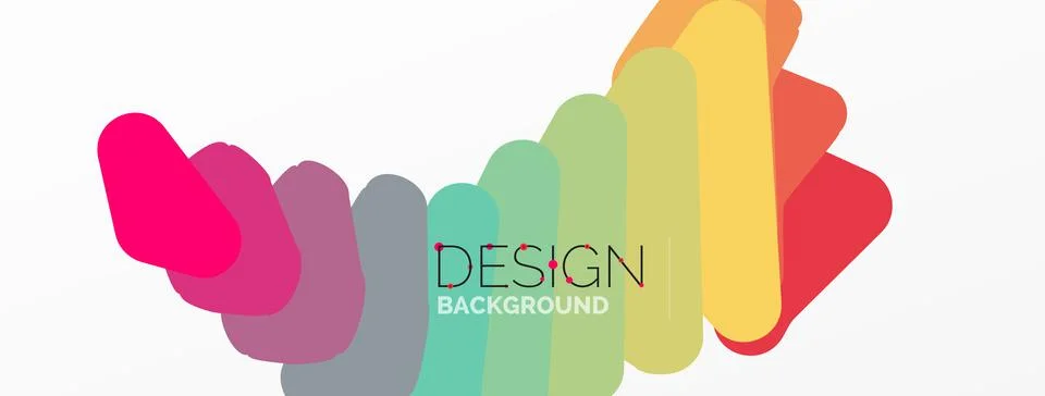 Background, creative geometric shapes composition with gradient effect Stock Illustration