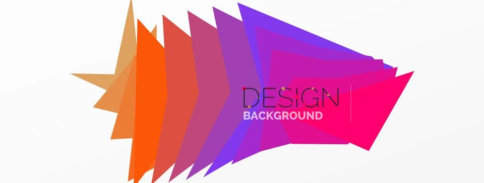 Background, creative geometric shapes composition with gradient effect Stock Illustration