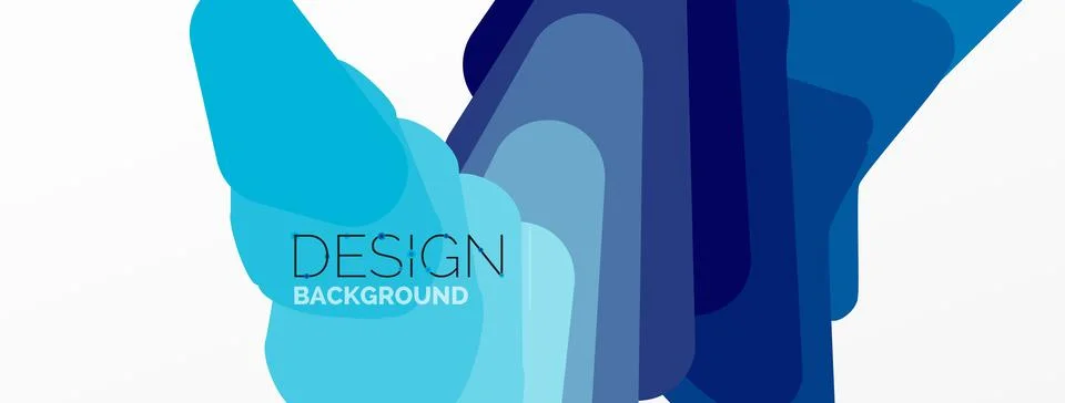 Background, creative geometric shapes composition with gradient effect Stock Illustration