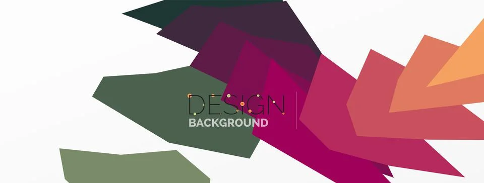 Background, creative geometric shapes composition with gradient effect Illustrazione stock