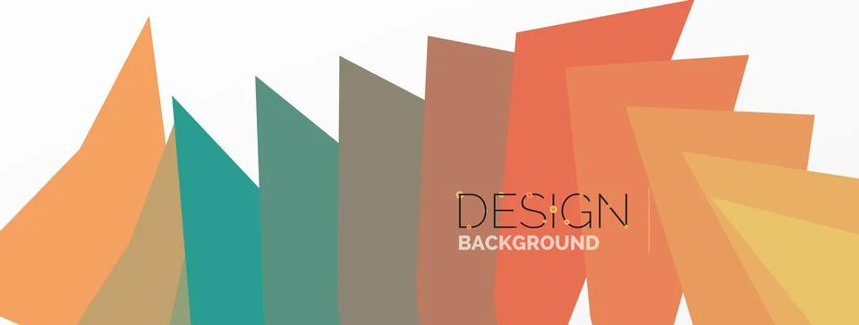 Background, creative geometric shapes composition with gradient effect Stock Illustration