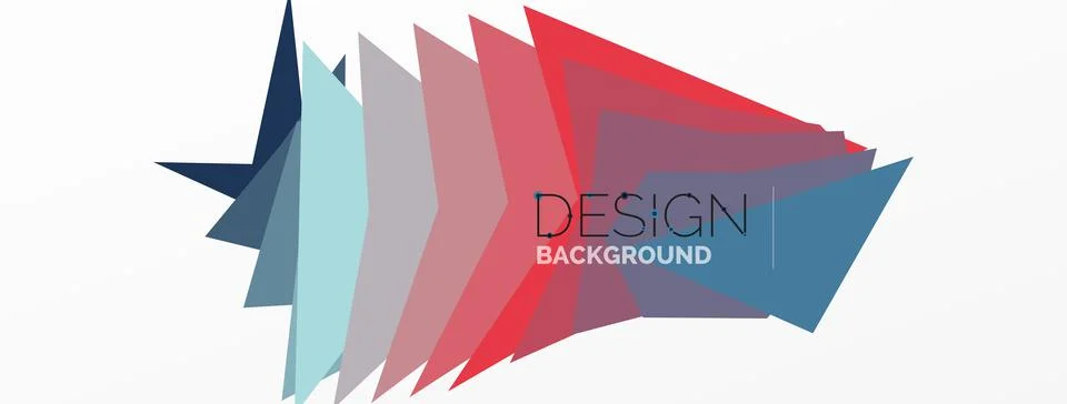 Background, creative geometric shapes composition with gradient effect Stock Illustration